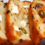 Cake au chorizo, feta et olives
