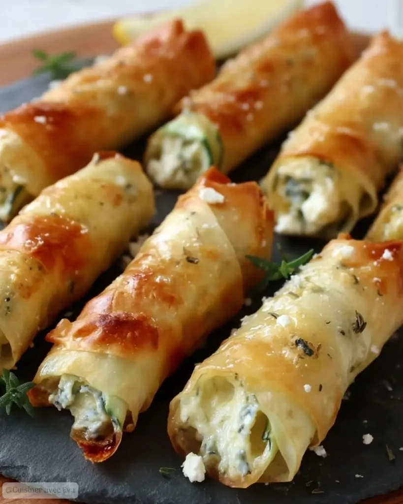 Comment faire les Cigares de Courgettes Croustillants