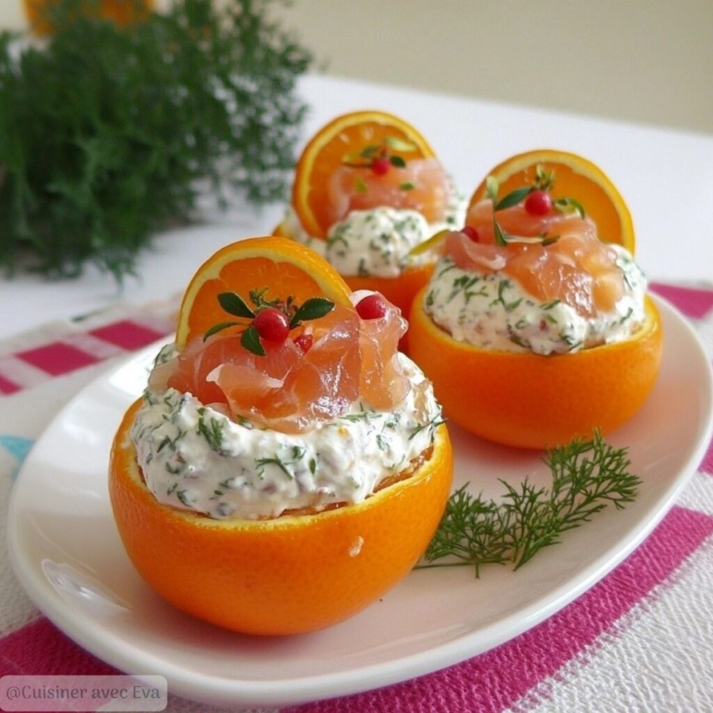 Clémentines Farcies au Saumon Fumé