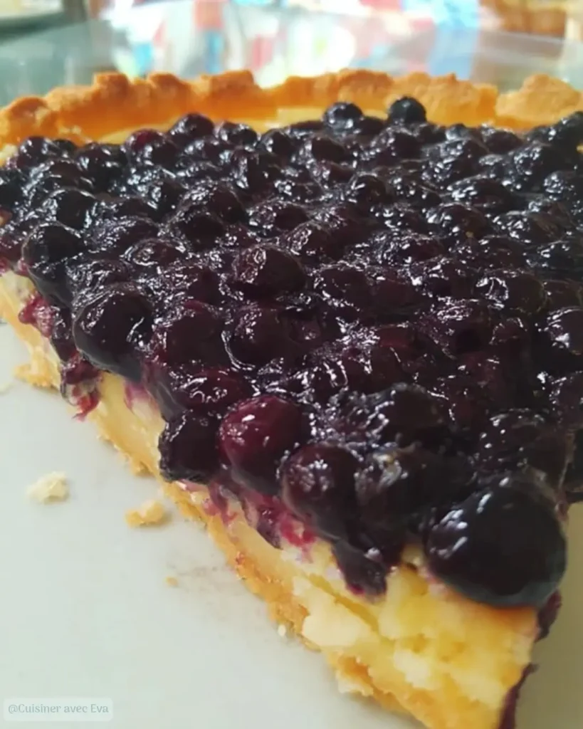 Comment faire une tarte aux myrtilles amandine
