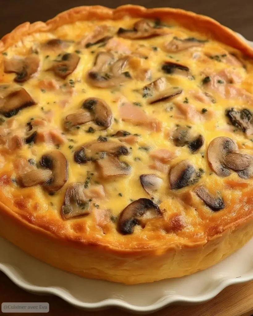 Comment préparer la Quiche sans Pâte au Thon et Champignons