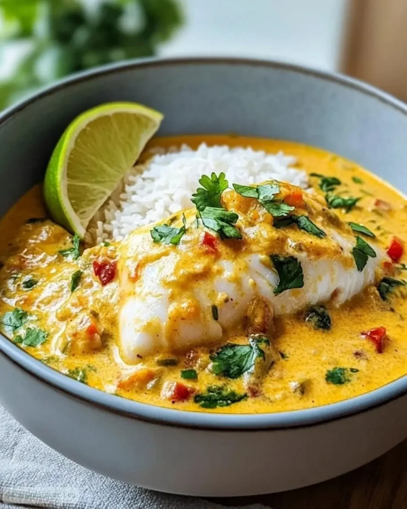 Comment préparer le Curry de Poisson Blanc au Lait de Coco