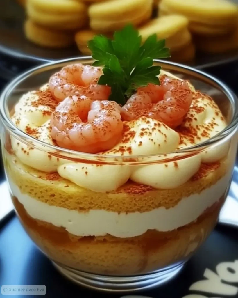 Comment préparer le Tiramisu aux Crevettes Roses à Tomber par Terre