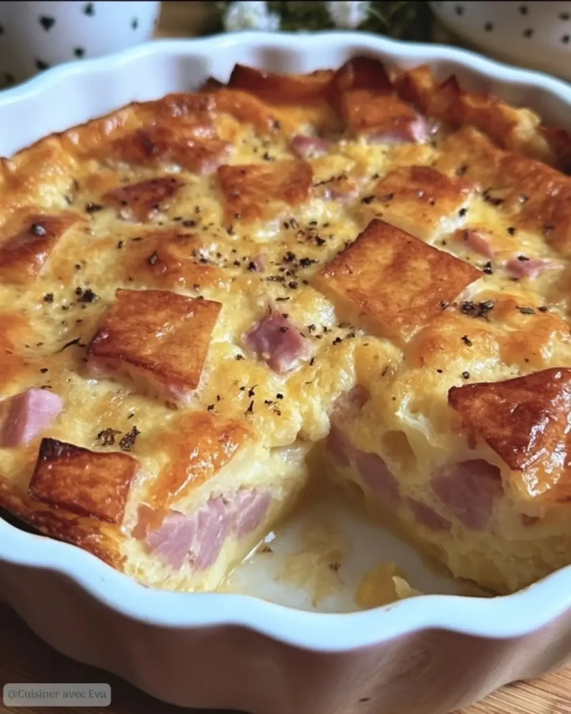 Comment préparer le clafoutis de chou-fleur au jambon léger