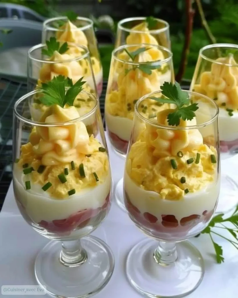 Comment préparer les Œufs Mimosa en Verrines