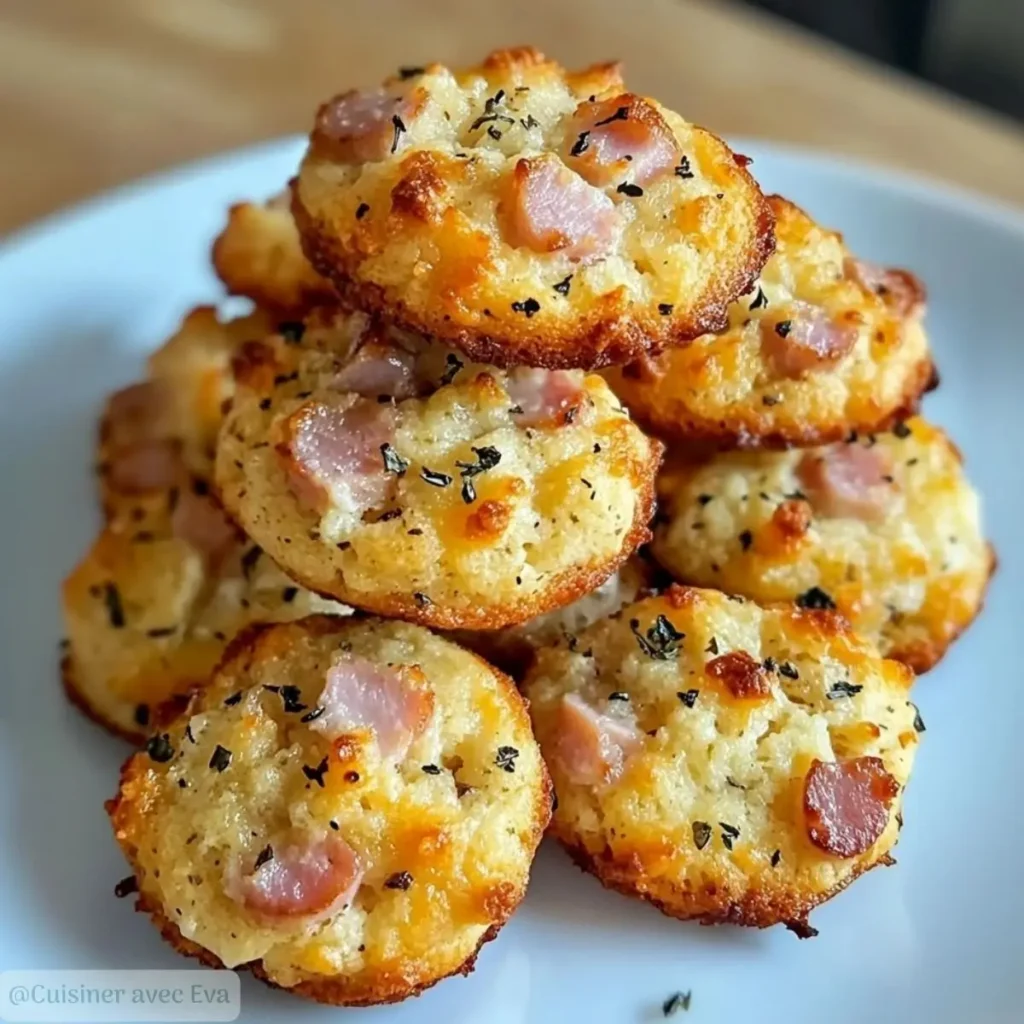 Cookies Salés au Parmesan et Jambon