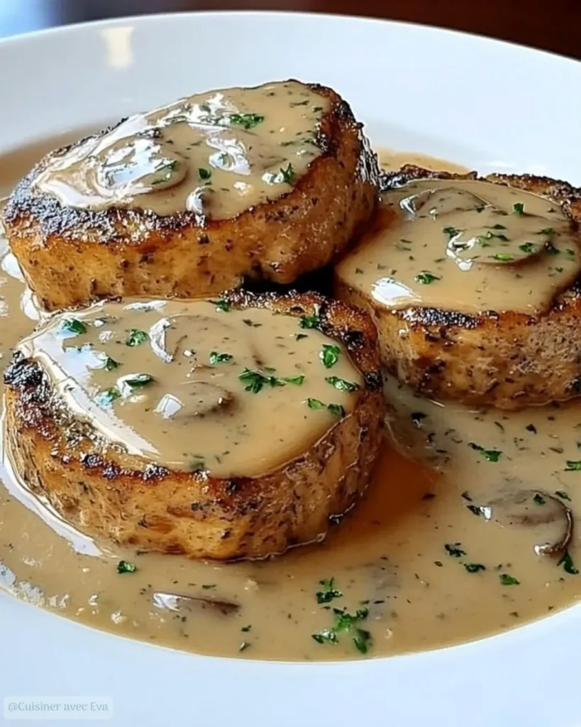 Escalopes de Veau Sauce Savoyarde plat principal
