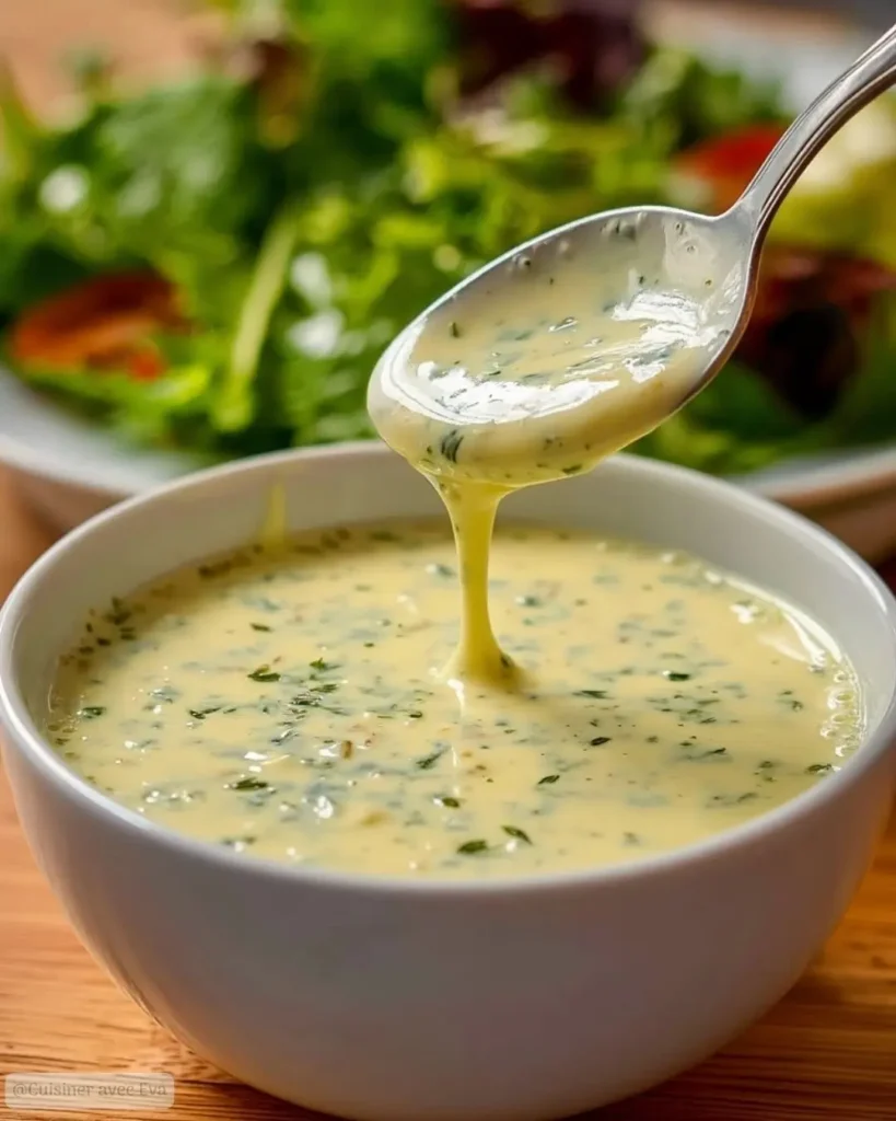 Ingrédients de la sauce légère pour salades et crudités