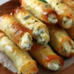 Cigares de Courgettes Croustillants au Fromage Feta et Mozzarella : Une Bouchée Savoureuse et Originale