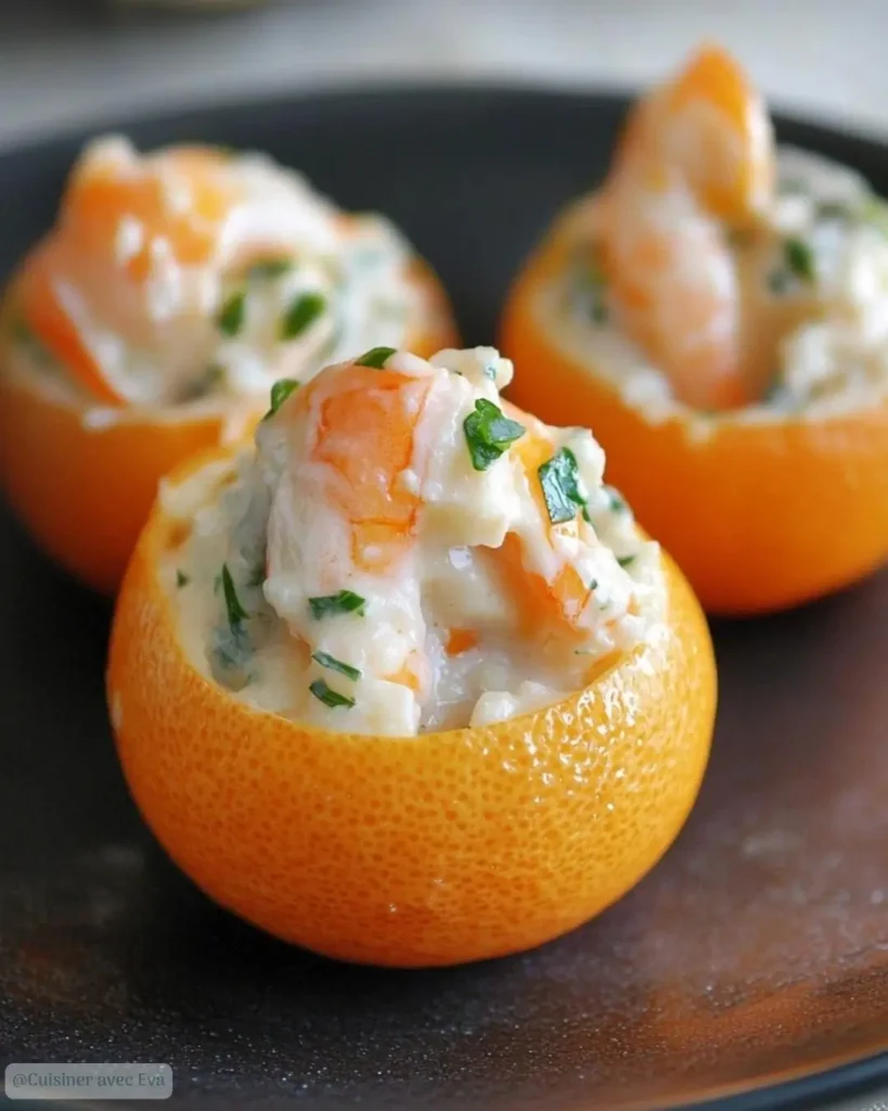 Ingrédients pour Clémentines Farcies aux Crevettes