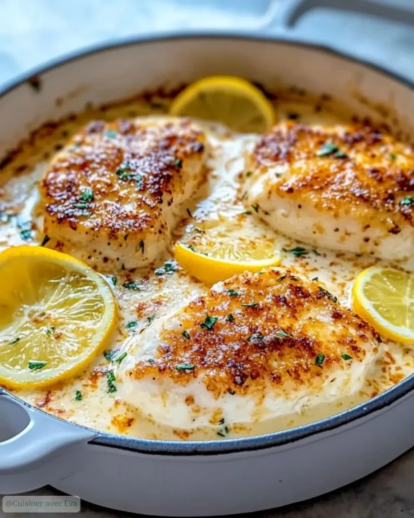 Ingrédients pour Dos de Cabillaud à la Crème de Parmesan au Citron