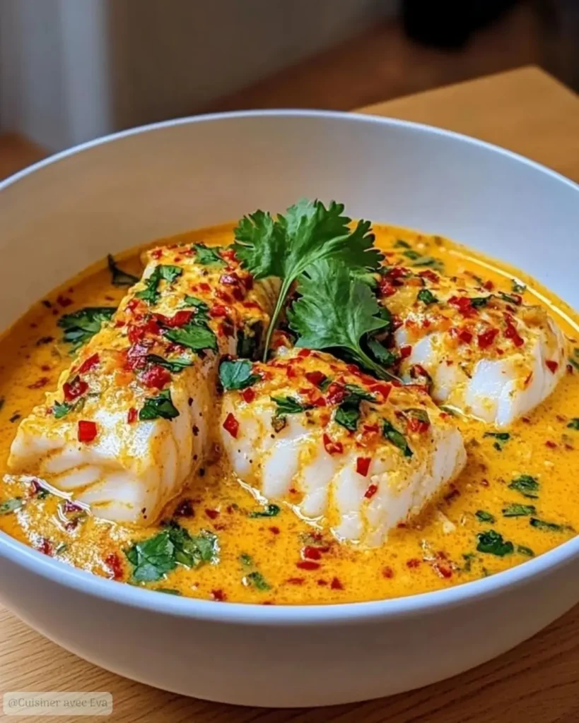 Ingrédients pour le Curry de Poisson Blanc au Lait de Coco