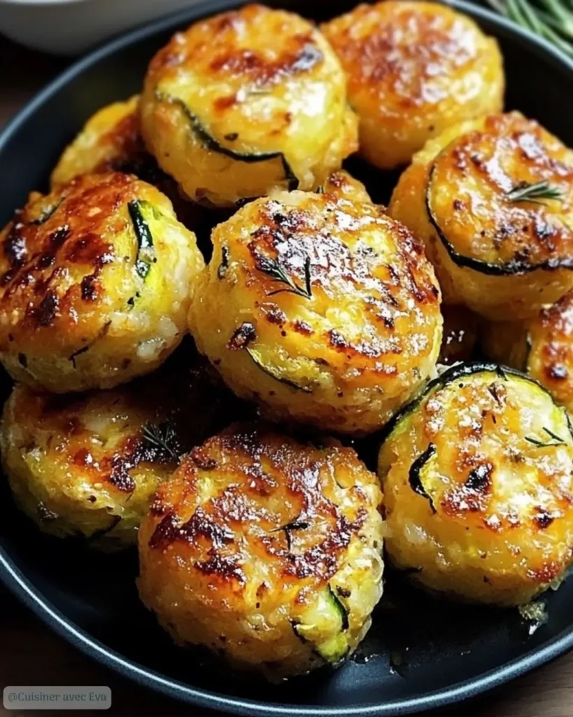 Ingrédients pour les Boulettes de Courgettes au Four