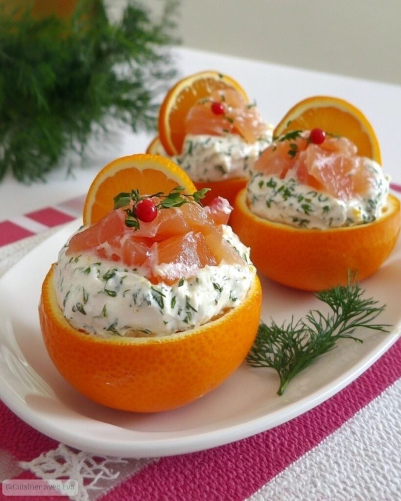Ingrédients pour les Clémentines Farcies au Saumon Fumé