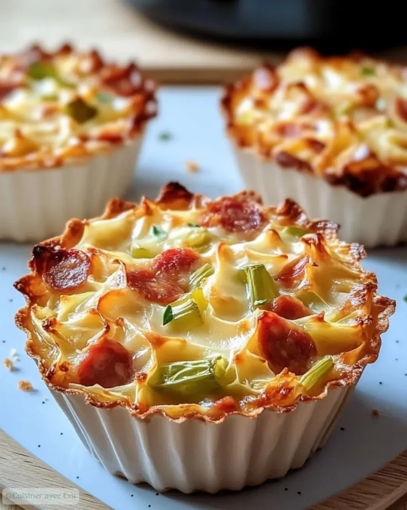 Ingrédients pour les Petits Clafoutis d'Endive et Chorizo
