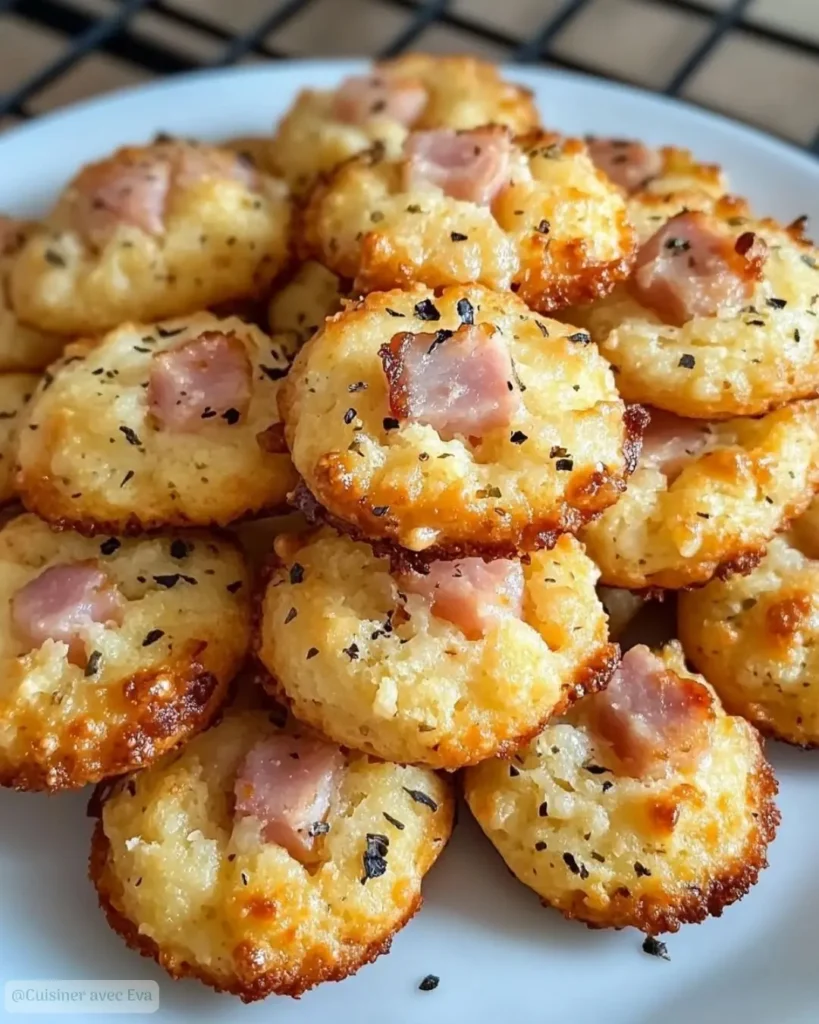 Recette de Cookies Salés au Parmesan et Jambon