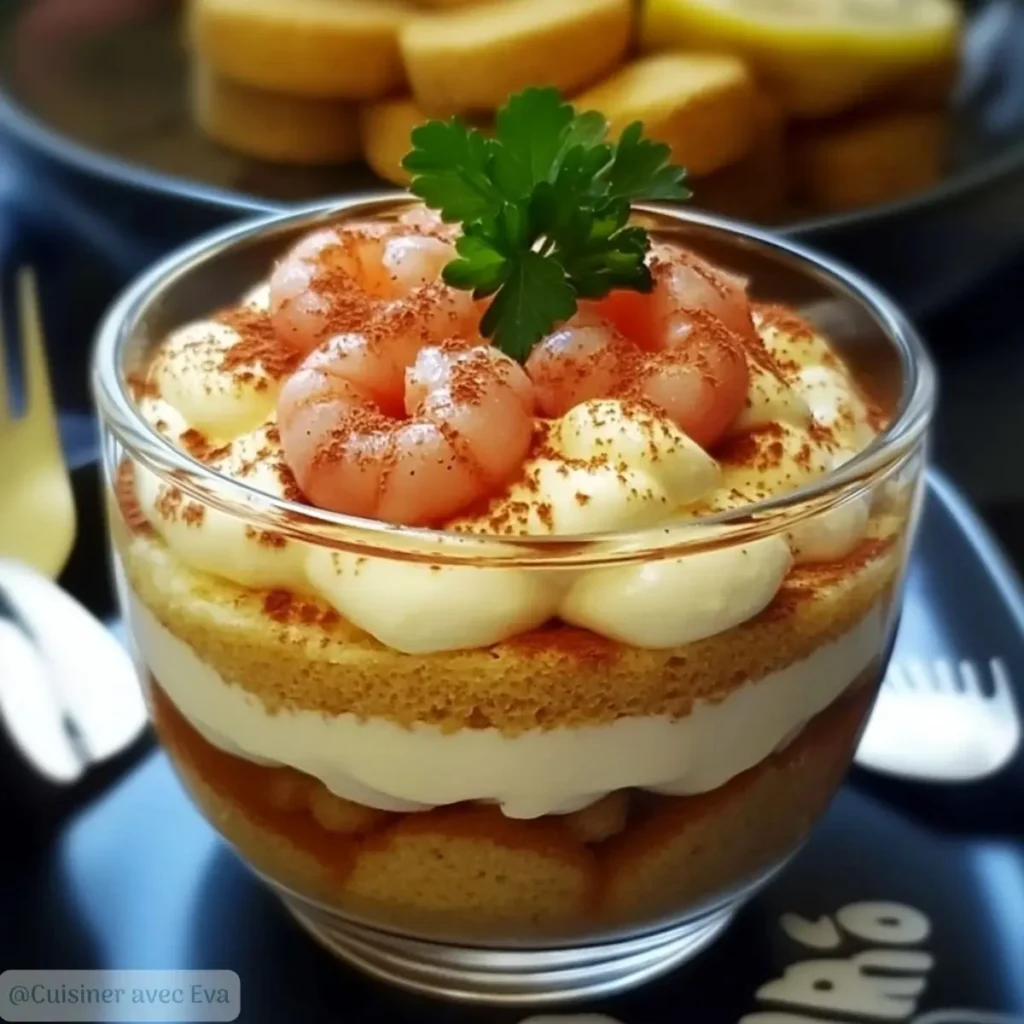 Tiramisu aux Crevettes Roses à Tomber par Terre